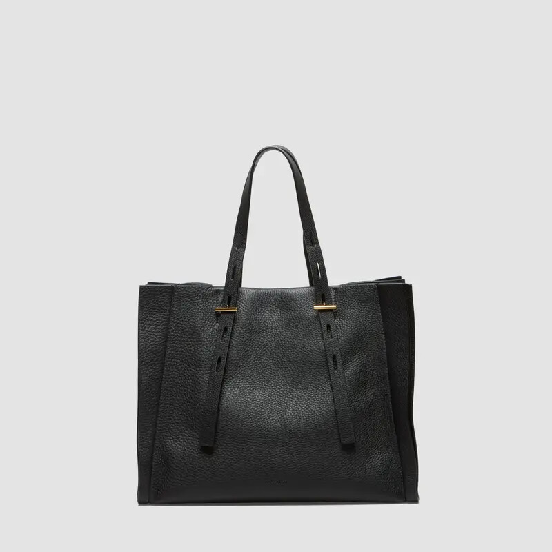 MINOBOSSI Borse PAULETTE IN VITELLO GRANATO   nero