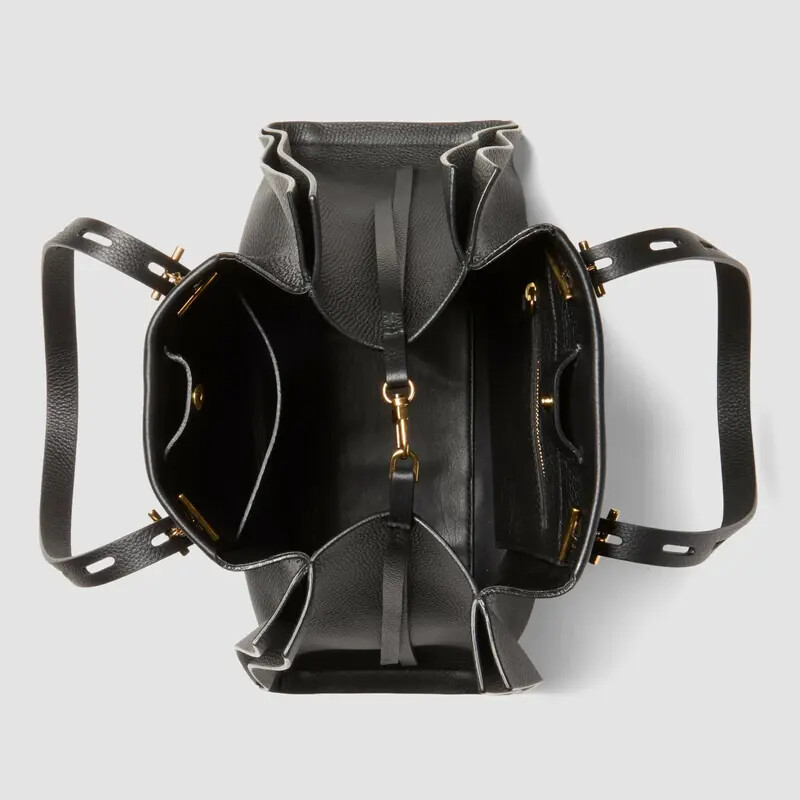 MINOBOSSI Borse PAULETTE IN VITELLO GRANATO   nero