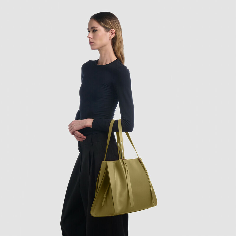 MINOBOSSI Borse PAULA IN VITELLO LISCIO   verde malva