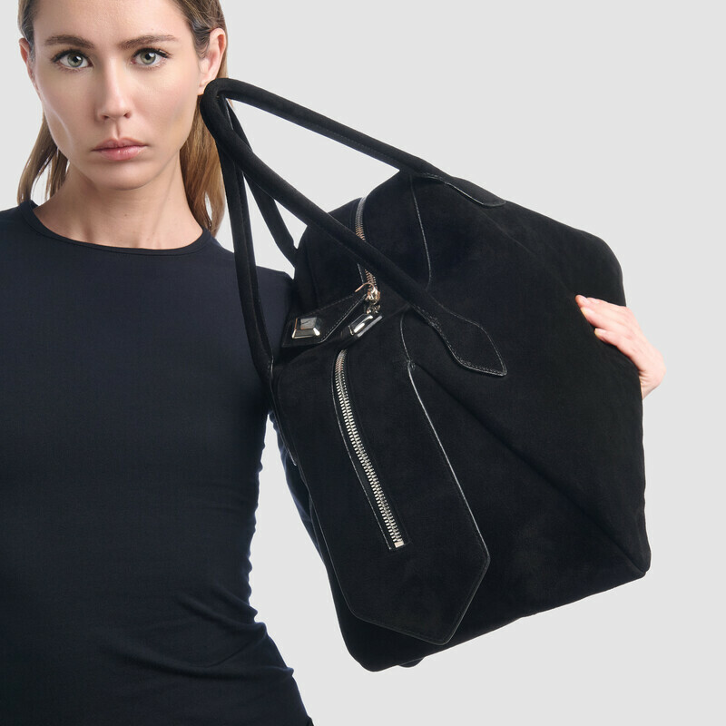 MINOBOSSI Borse ABIGAIL IN SUEDE   nero