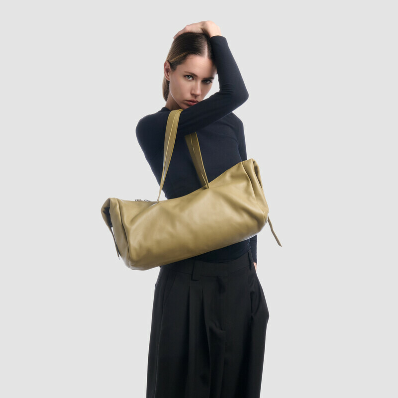 MINOBOSSI Borse JASMINE IN NAPPA   verde malva