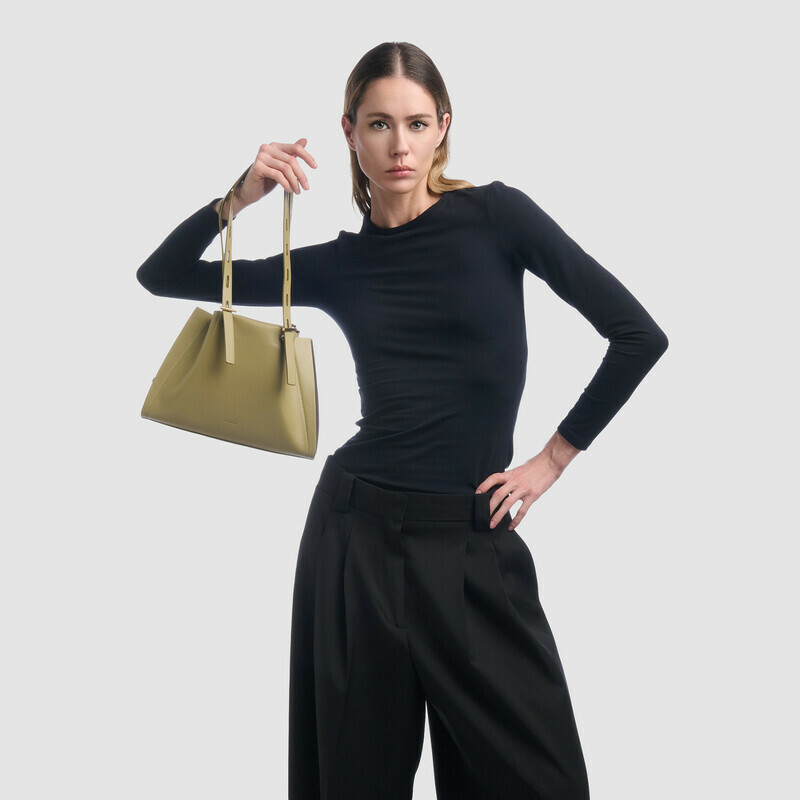 MINOBOSSI Borse Paulina in vitello liscio   verde malva