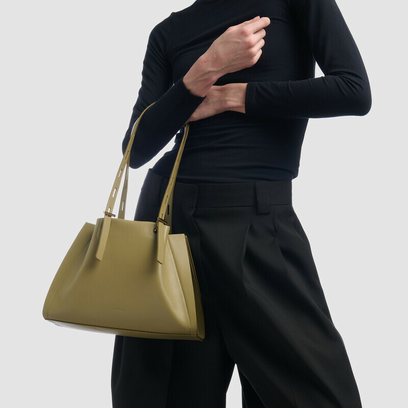 MINOBOSSI Borse Paulina in vitello liscio   verde malva