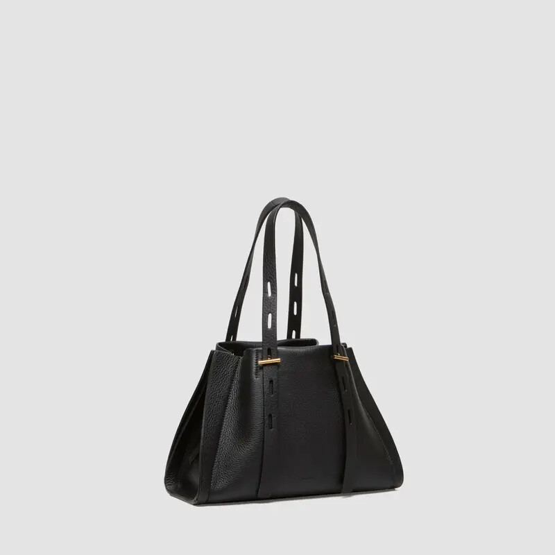 MINOBOSSI Borse PAULINA IN VITELLO GRANATO   nero