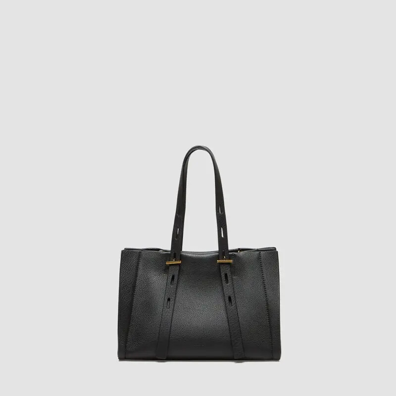 MINOBOSSI Borse PAULINA IN VITELLO GRANATO   nero