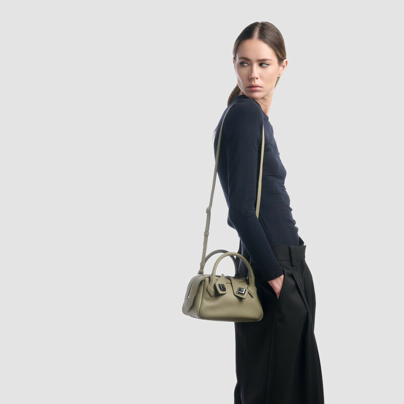 MINOBOSSI Borse ALICE IN GRANATO   verde malva