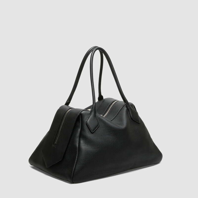 MINOBOSSI Borse ABIGAIL IN VITELLO GRANATO   nero