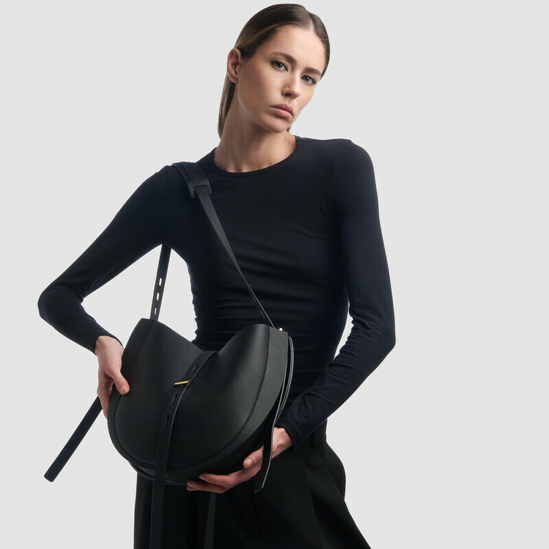 MINOBOSSI Borse LIZZIE IN VITELLO GRANATO   nero