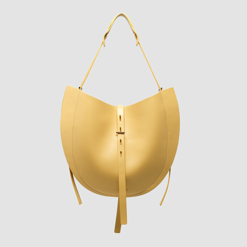 MINOBOSSI Borse Liz in vitello liscio   banana