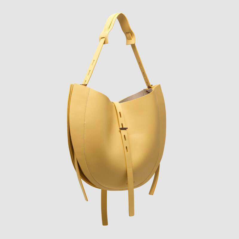 MINOBOSSI Borse Liz in vitello liscio   banana