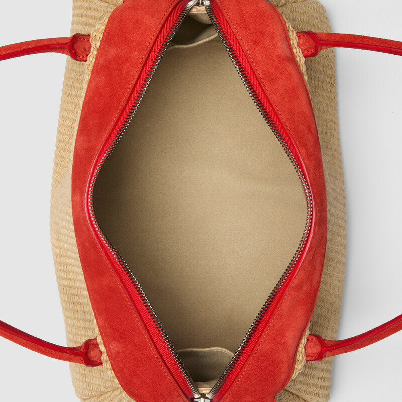 MINOBOSSI Borse ABIGAIL IN RAFIA   rosso