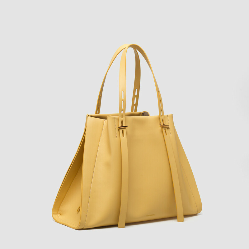 MINOBOSSI Borse PAULA IN VITELLO LISCIO   banana