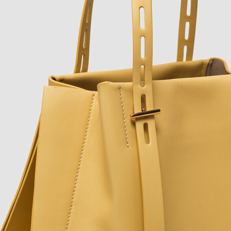 MINOBOSSI Borse PAULA IN VITELLO LISCIO   banana