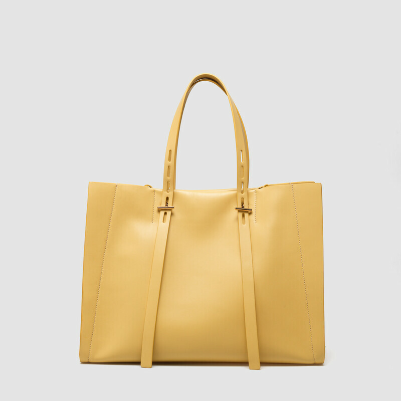 MINOBOSSI Borse PAULA IN VITELLO LISCIO   banana