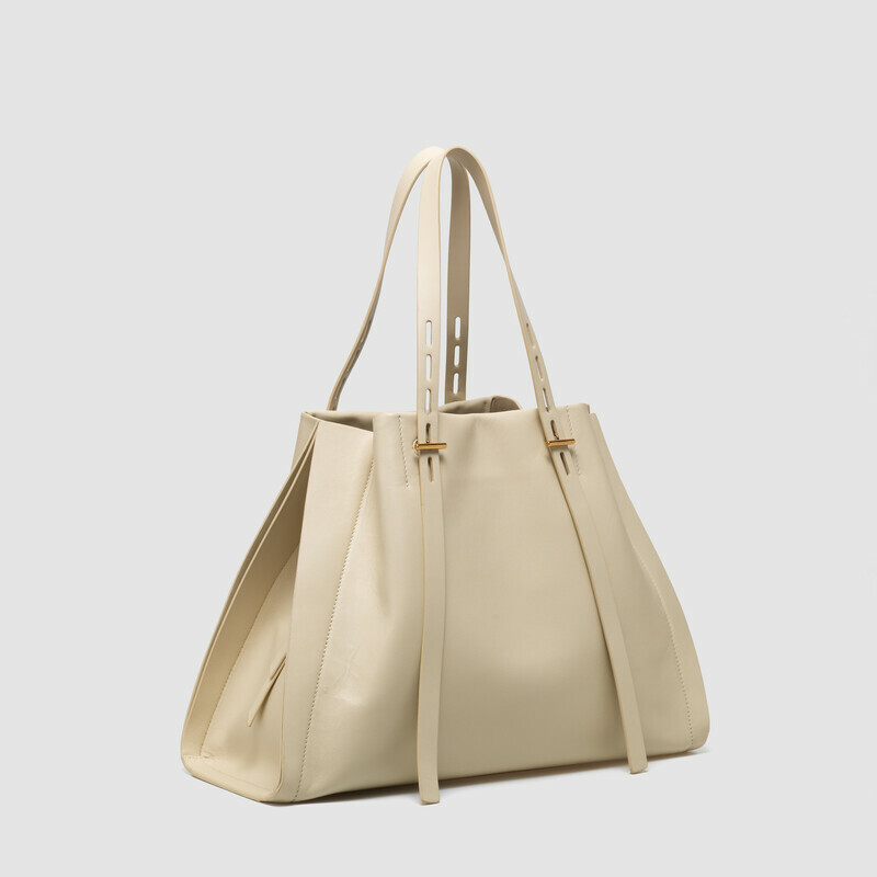 MINOBOSSI Borse PAULA IN VITELLO LISCIO   latte