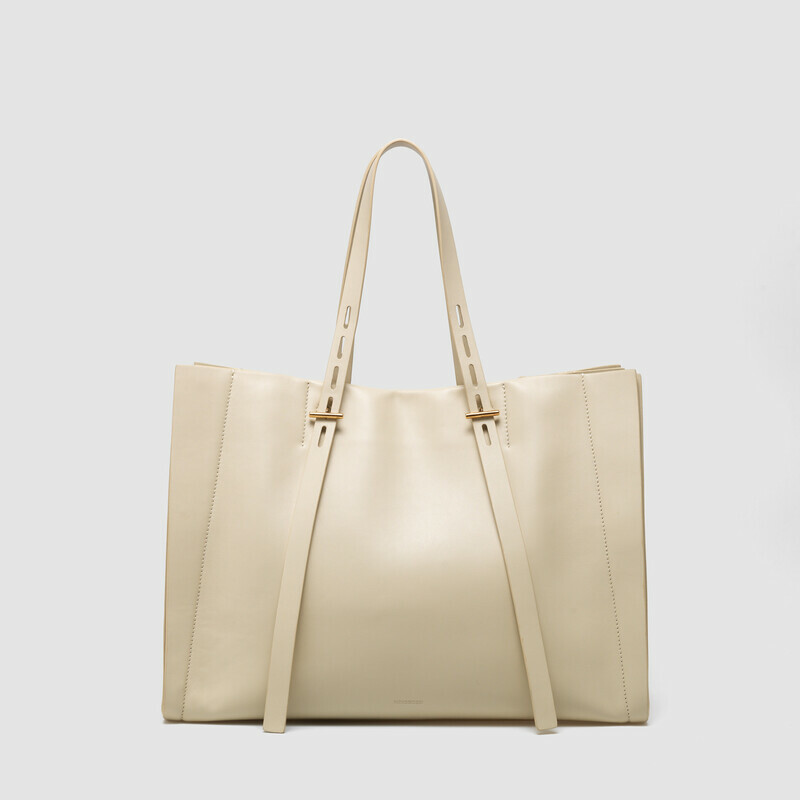 MINOBOSSI Borse PAULA IN VITELLO LISCIO   latte