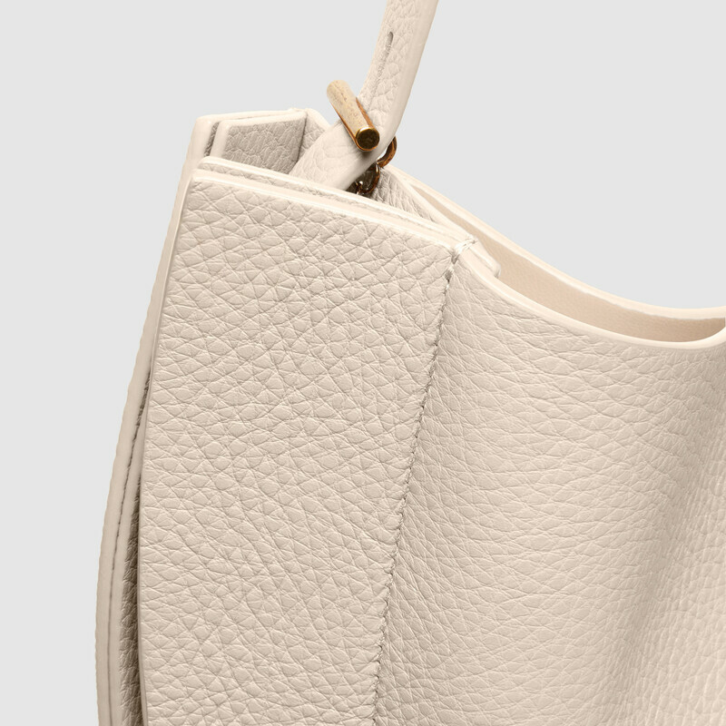 MINOBOSSI Borse LIZ IN VITELLO GRANATO   latte