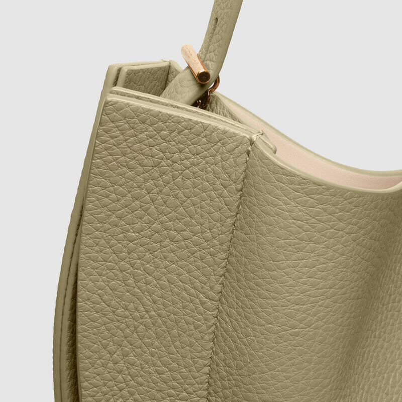 MINOBOSSI Borse LIZ IN VITELLO GRANATO   verde malva