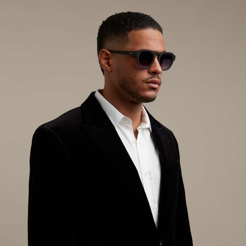 OKKIA Sun Zeno Round Havana Black (brown lenses)