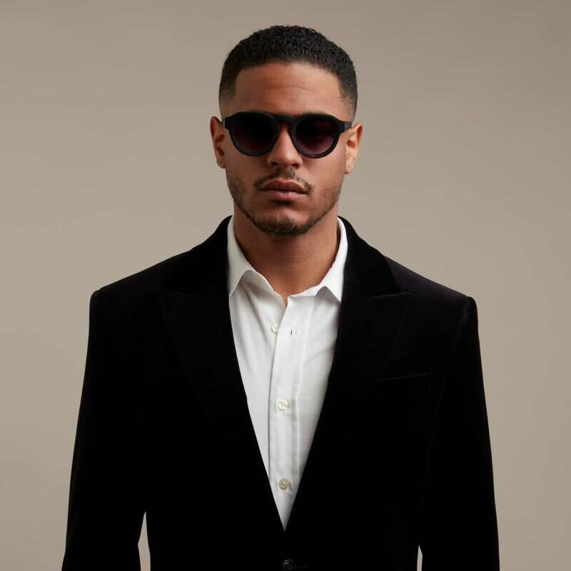 OKKIA Sun Zeno Round Havana Black (brown lenses)