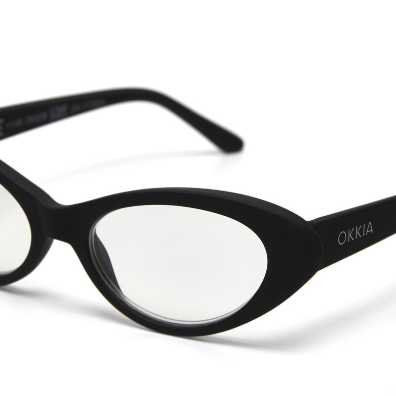 OKKIA قراءة لينا عين القطة الصغيرة أسود