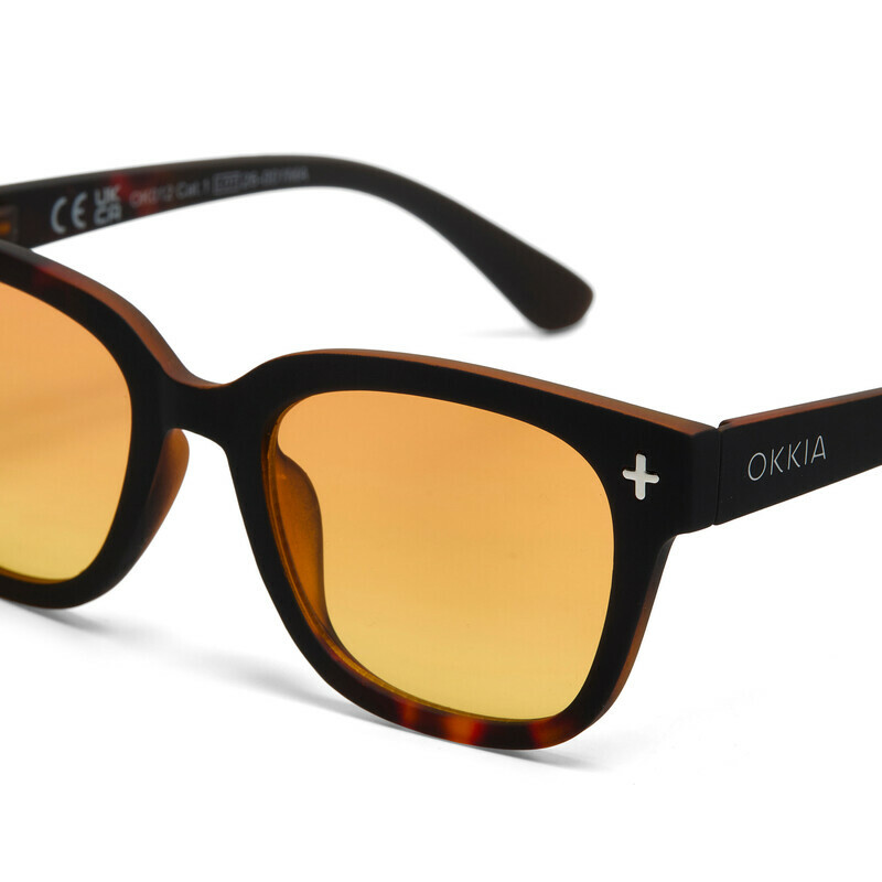 OKKIA شمس جيوفاني Havana Black (عدسات صفراء)