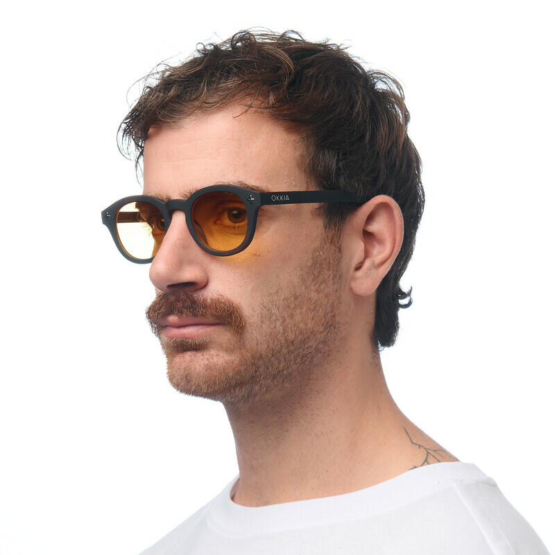 OKKIA Sun Milano   Black (yellow lenses)