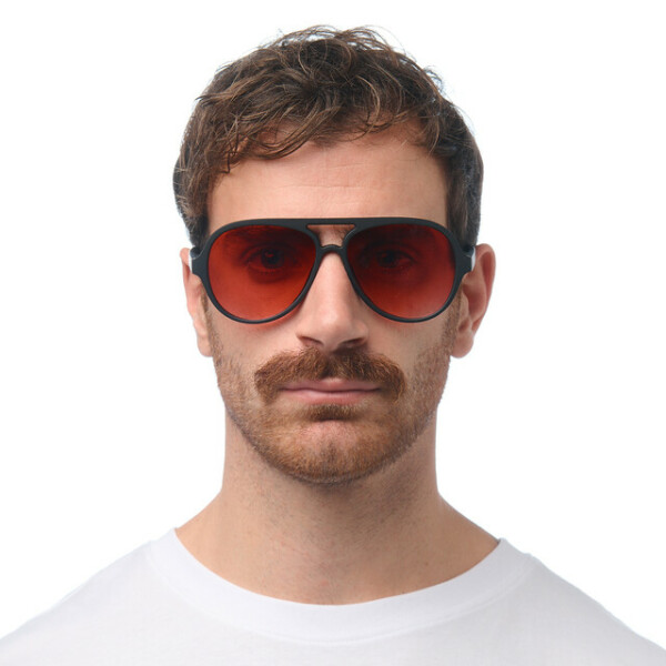 OKKIA Sol Alessio   Negro (lentes rojas)