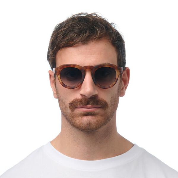 OKKIA Sol Zeno Round Sahara Havana (lentes verdes)