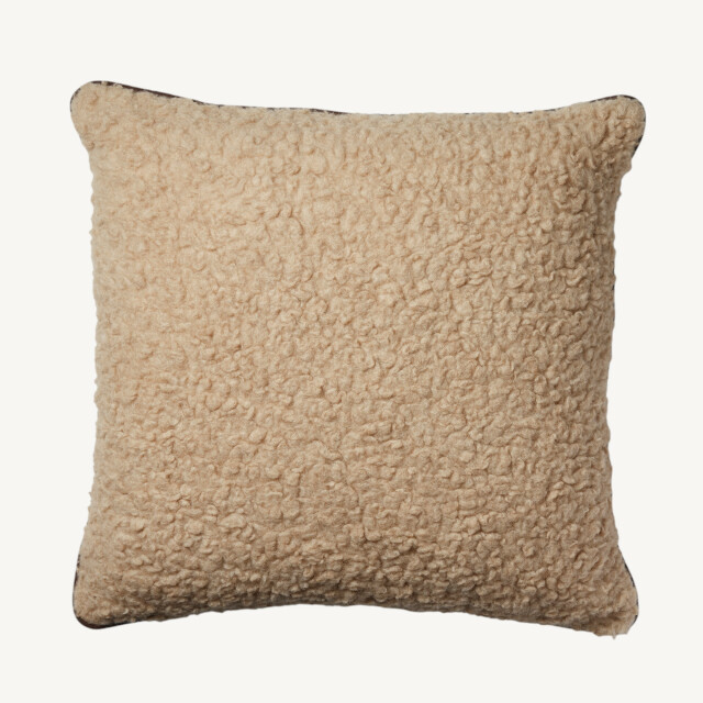 CUSSION IN SILK & CAMEL big