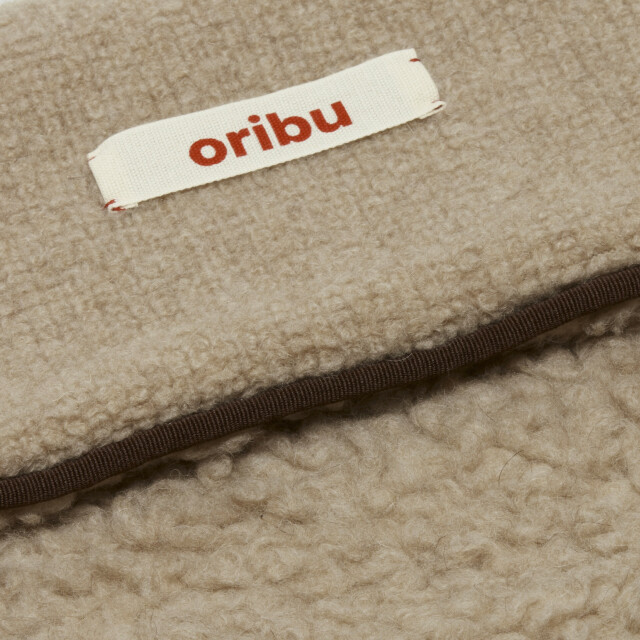 CUSSION IN SILK & CAMEL big