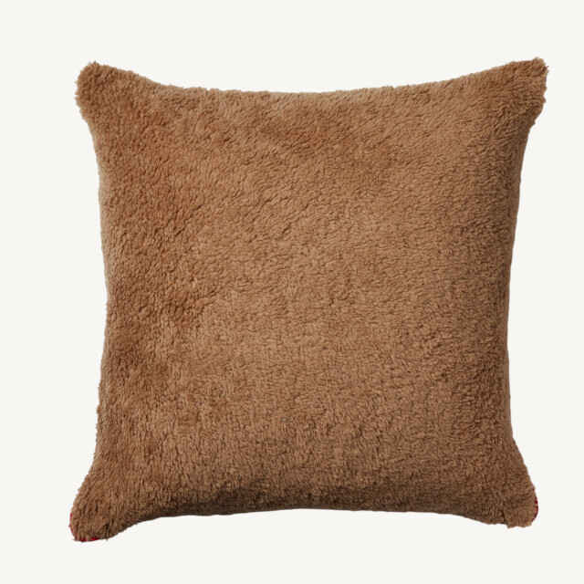 CUSSION IN SILK & CAMEL big