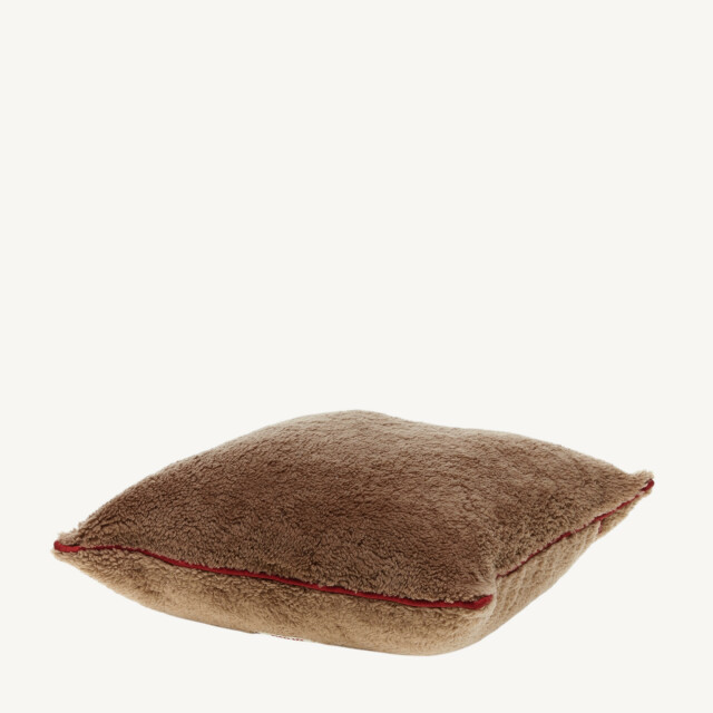 CUSSION IN SILK & CAMEL big