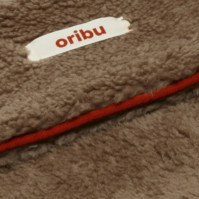 CUSSION IN SILK & CAMEL big