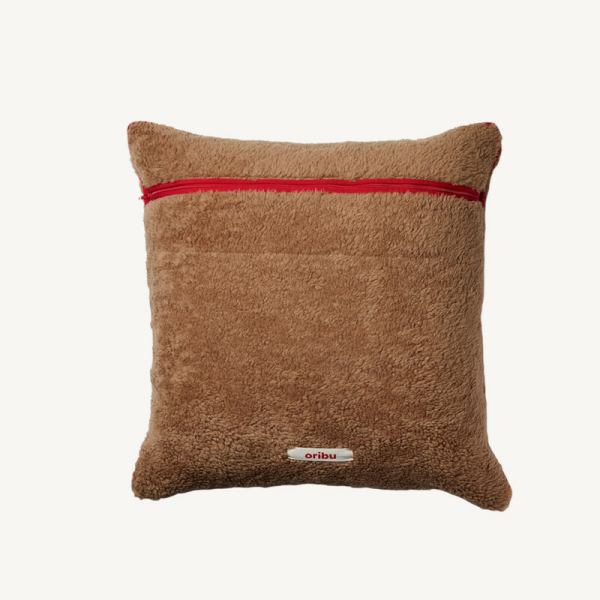 CUSSION IN SILK & CAMEL small